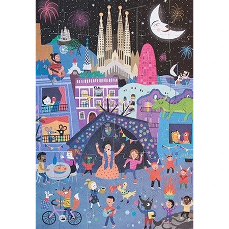 Londji Reversible Puzzle: Day and Night in Barcelona