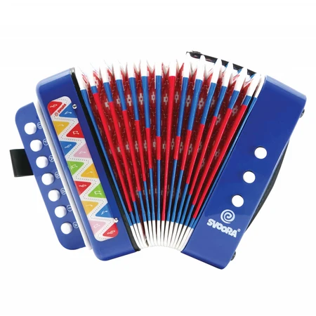Blue accordion