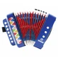 Blue accordion
