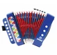 Blauwe accordeon