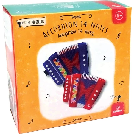 Blue accordion