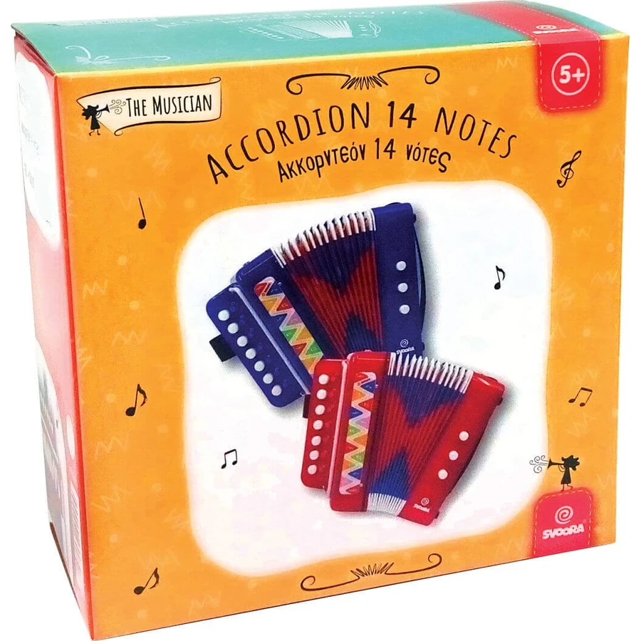 Blue accordion