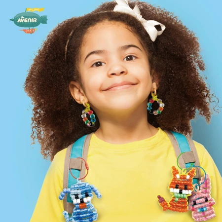 Kit de perles créatif avec des perles amusantes - Pendentif « chiot »