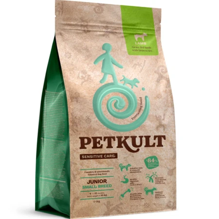 PETKULT Sensitive Care Junior Petites Races, XS-S, Agneau, croquettes pour chiots, allergies, 3 kg