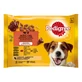 PEDIGREE Mixed Selection, XS-XL, rundvlees en gevogelte, zakjes nat hondenvoer (in aspic), multipack, 100 g x 4
