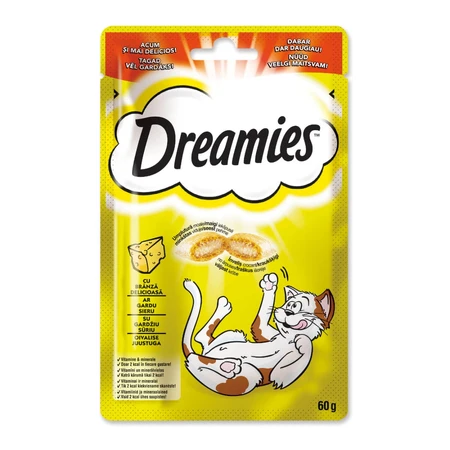 DREAMIES, Kaas, Zakje met kattensnoepjes, 60 g