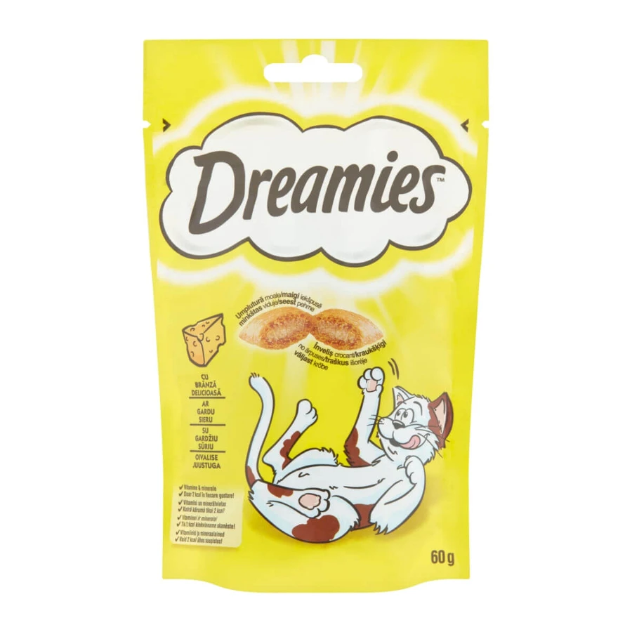 DREAMIES, Kaas, Zakje met kattensnoepjes, 60 g