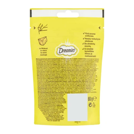 DREAMIES, Kaas, Zakje met kattensnoepjes, 60 g