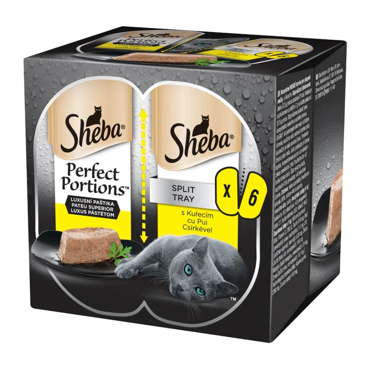 SHEBA Perfect Portions, Chicken, wet cat food trays, multipack, 37.5…