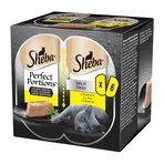 SHEBA Perfect Portions, Poulet, barquettes d'aliments humides pour chats (pâté), lot de 6, 37,5 g chacune