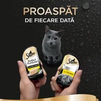 SHEBA Perfect Portions, Poulet, barquettes d'aliments humides pour chats (pâté), lot de 6, 37,5 g chacune