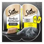 SHEBA Perfect Portions, Poulet, barquettes d'aliments humides pour chats (pâté), lot de 6, 37,5 g chacune