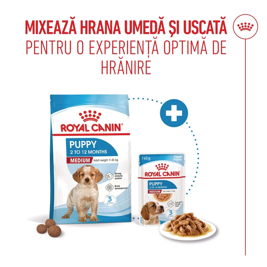ROYAL CANIN Medium Puppy, Trockenfutter für junge Hunde, 3 kg