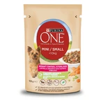 PURINA One Mini Weight Management, Kalkoen & Rijst, Nat hondenvoer in zakjes (in jus), 85 g