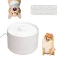 SHAW Ceramic Water Fountain, cat fountain, round, filtration system, ceramic, beige, 2L