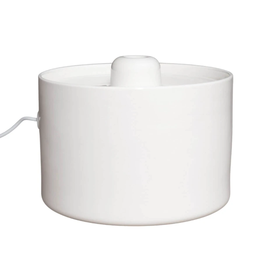 SHAW Ceramic Water Fountain, cat fountain, round, filtration system, ceramic, beige, 2L