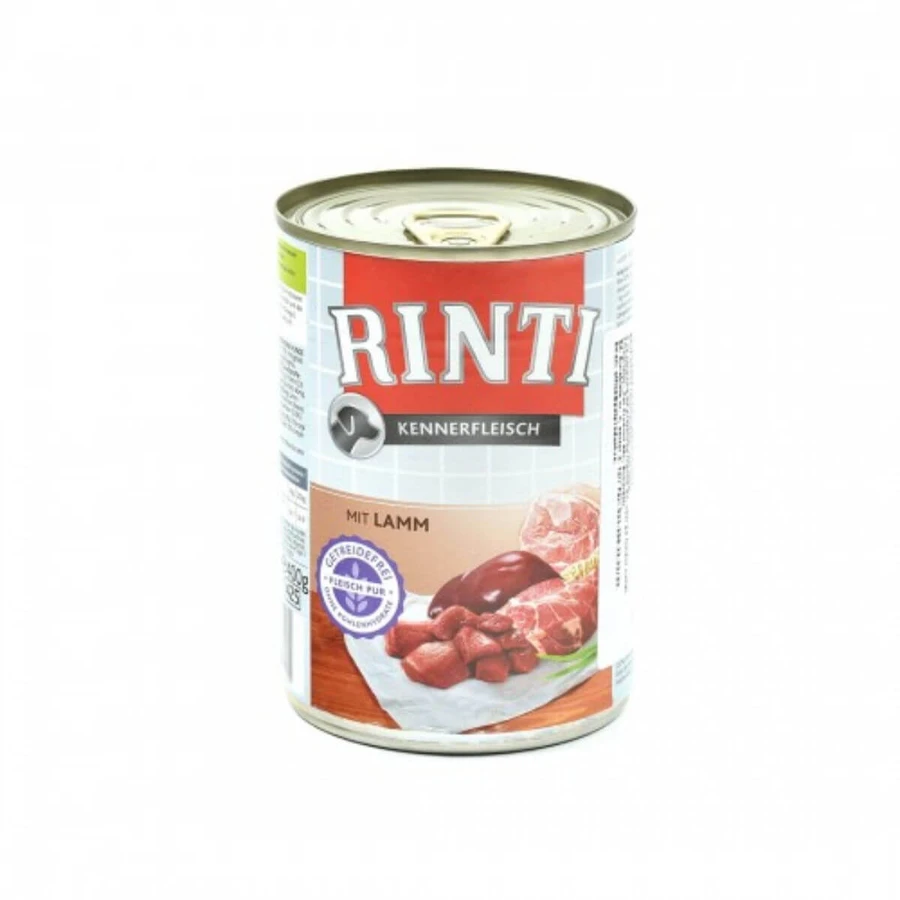 RINTI, XS-XL, Lamb, Grain-Free Wet Dog Food (in its own juice), 400g