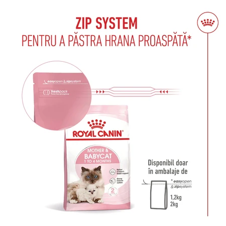 ROYAL CANIN Mother & BabyCat, pienso seco para gatas y gatitos, 2 kg