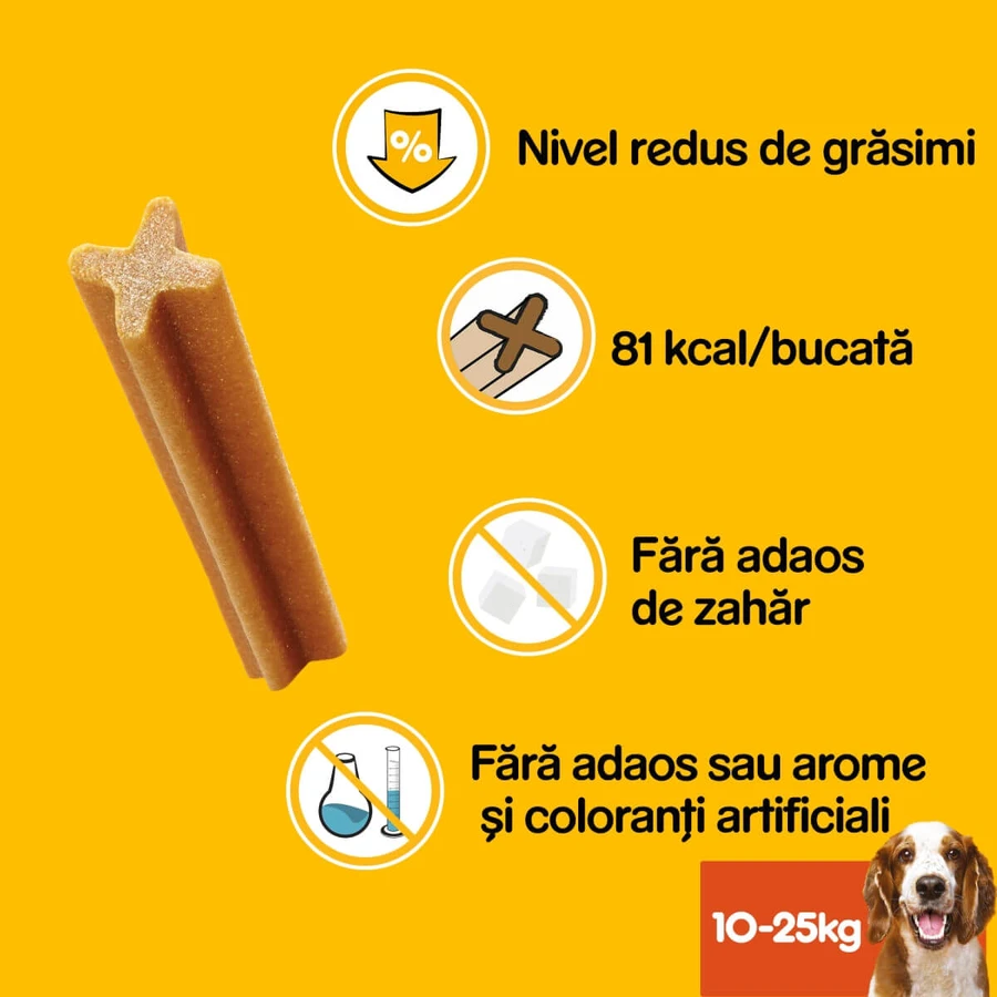 PEDIGREE DentaStix, M, Hondenkoekjes Megapack, 7 stuks x 8, 1,44 kg