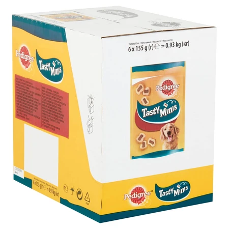 PEDIGREE Tasty Bites, dog treats, cheese slices, 155g