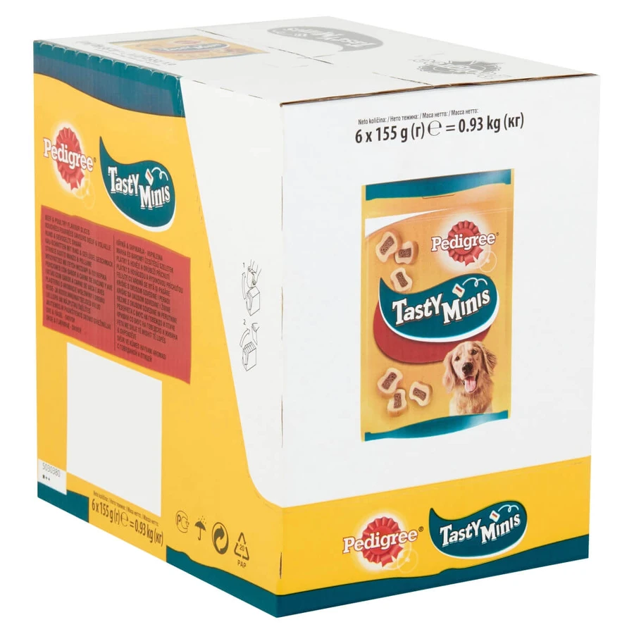 PEDIGREE Tasty Bites, dog treats, cheese slices, 155g