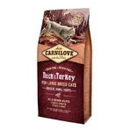 CARNILOVE Adult L-XL, Ente und Truthahn, getreidefreies Trockenfutter für Katzen großer Rassen, 2 kg