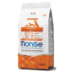 MONGE Natural Superpremium Monoprotein, XS-XL, Duck and Rice, Dry Dog Food, 2.5 kg