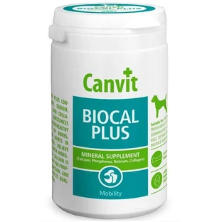 CANVIT Biocal Plus, XS-S, Nahrungsergänzungsmittel für die Gesundheit von Gelenken und Knochen bei Hunden, Flasche, 500 g