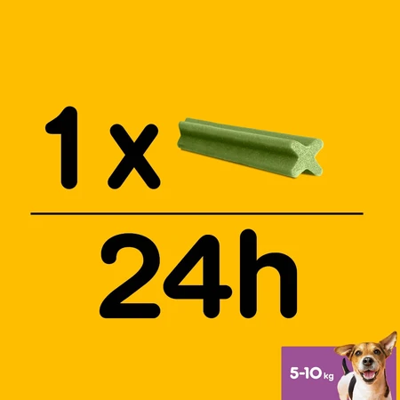 PEDIGREE DentaStix Daily Fresh, hondensnoepjes voor kleine rassen, staafjes, groene thee, 7 stuks