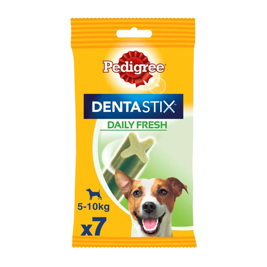 PEDIGREE DentaStix Daily Fresh, hondensnoepjes voor kleine rassen, staafjes, groene thee, 7 stuks