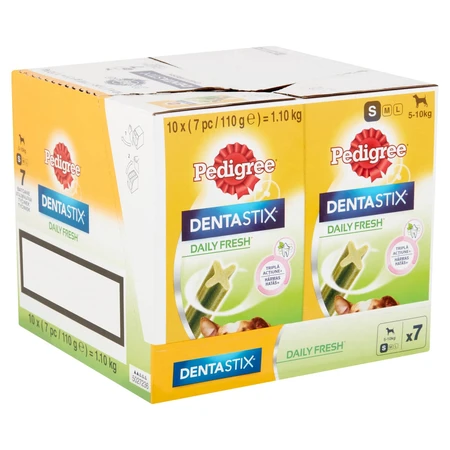 PEDIGREE DentaStix Daily Fresh, hondensnoepjes voor kleine rassen, staafjes, groene thee, 7 stuks