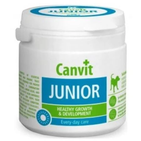 CANVIT Junior, XS-S, Multivitamine für junge Hunde, Flasche, 100 g