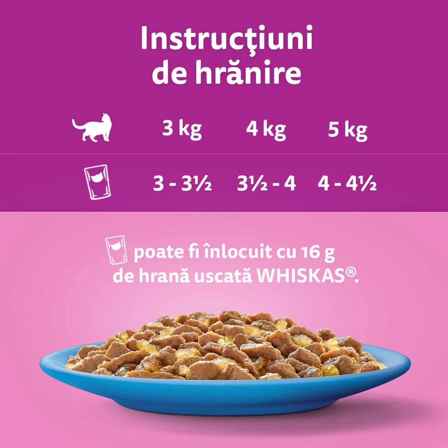 WHISKAS Selections, Fisch, Nassfutter für Katzen in Beuteln (in Gelee), Multipack, 85 g x 12