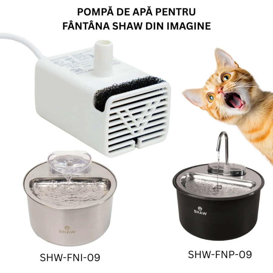 SHAW – inteligentna pompa do fontanny ze stali nierdzewnej, pompa do fontanny dla kotów, 1 szt.: ceny i cechy