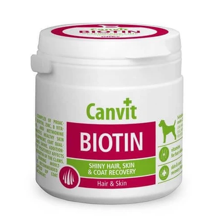 CANVIT Biotin, XS-S, Skin & Coat Supplement for Dogs, Bottle, 100g