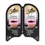 SHEBA Perfect Portions, Zalm, natvoer voor katten in bakjes (paté), multipack, 37,5 g x 6