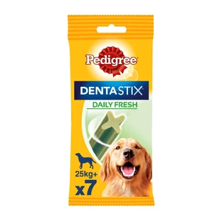 PEDIGREE DentaStix Daily Fresh, snacks voor grote honden, staafjes, groene thee, 7 stuks