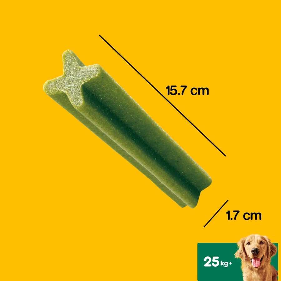 PEDIGREE DentaStix Daily Fresh, treats for large dogs, sticks, green tea, 7 pieces