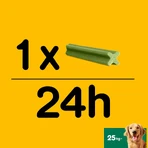 PEDIGREE DentaStix Daily Fresh, treats for large dogs, sticks, green tea, 7 pieces