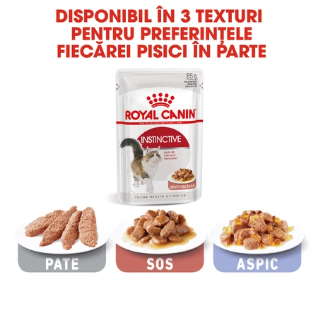 ROYAL CANIN Instinctive Adult, natvoer voor katten (in saus), doos, 85 g x 12 stuks