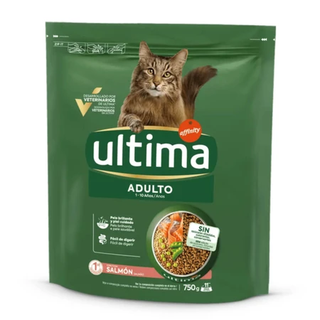 ULTIMA Adult, Salmon, Dry Cat Food, 750g
