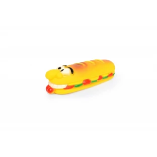 LEOPET Pan divertido, juguete para lanzar a perros, tallas S-L, vinilo, actividad física, multicolor, 18 x 5,5 x 4,5 cm