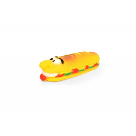 LEOPET Pan divertido, juguete para lanzar a perros, tallas S-L, vinilo, actividad física, multicolor, 18 x 5,5 x 4,5 cm