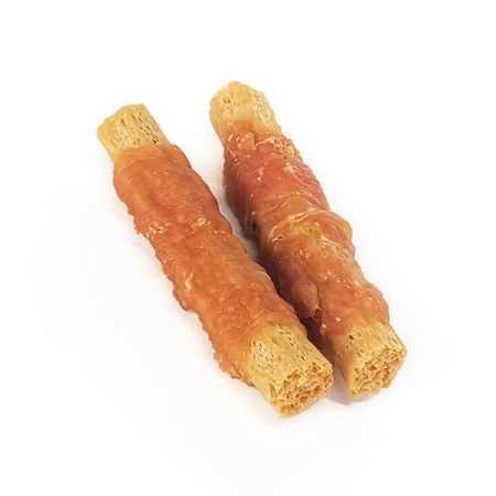 AGILITY, XS-XL, Pollo y bacalao, Cubo de golosinas para perros, 400 g