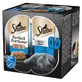 SHEBA Perfect Portions, atún, bandejas de comida húmeda para gatos (en salsa), paquete múltiple, 37,5 g x 6