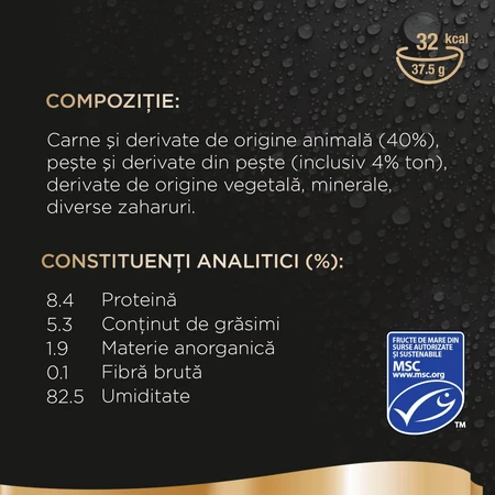 SHEBA Perfect Portions, atún, bandejas de comida húmeda para gatos (en salsa), paquete múltiple, 37,5 g x 6