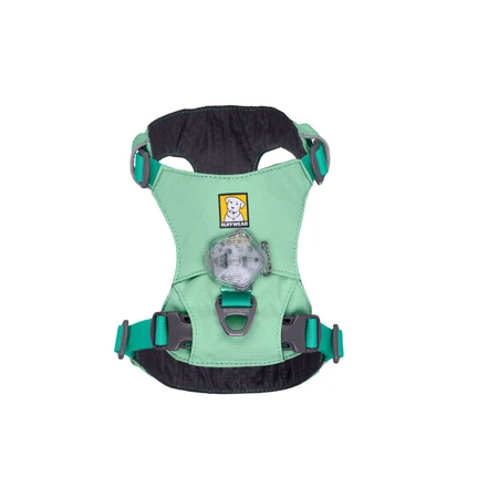 RUFFWEAR Hi & Light Sage Green, dual-point harness (chest & back) for dogs, adjustable, reflective, green, XS (23–33 cm)