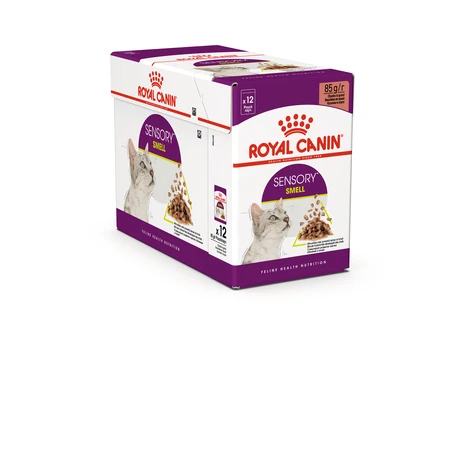 ROYAL CANIN Sensory Smell Nassfutter für Katzen zur Anregung des Geruchssinns (in Soße), Karton, 85 g x 12