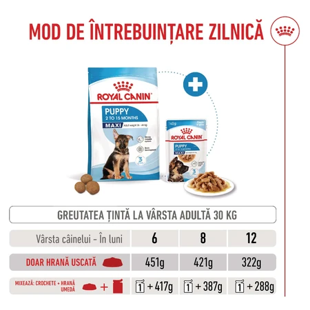 ROYAL CANIN Maxi Puppy, pienso seco para cachorros, 3 kg