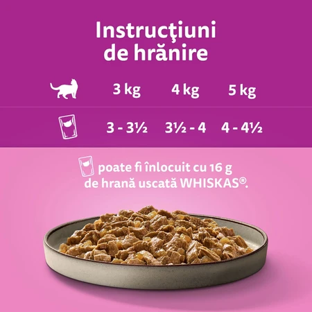 WHISKAS Pure Delight Mixed Selection, Rind, Huhn, Lachs und Thunfisch, Nassfutter für Katzen in Beuteln (in Aspik), Multipack, 85 g x 12